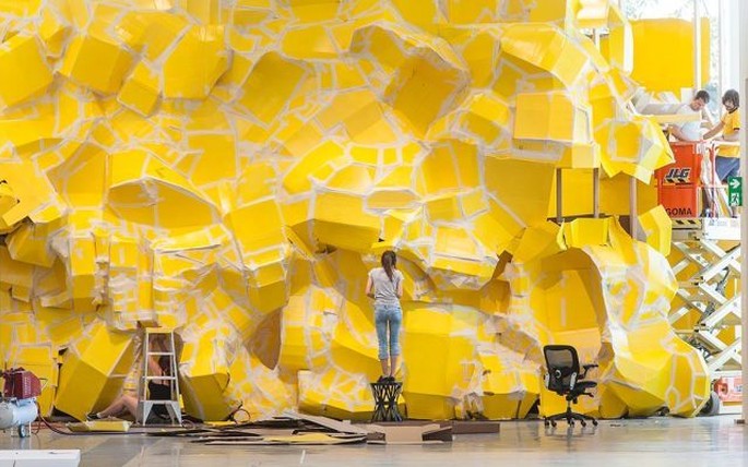 Richard Maloy, Big Yellow, 2013, (installation view)