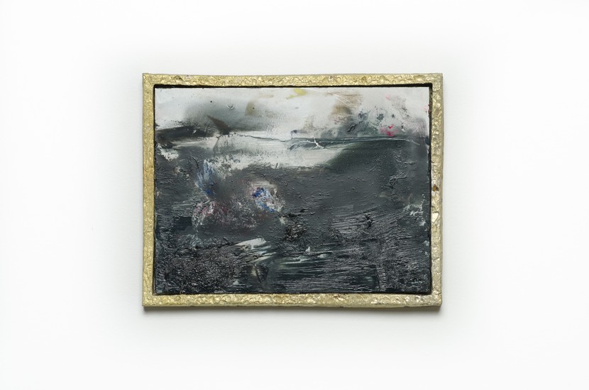 Tyne Gordon, the only other lizard i know, oil on aluminium, pewter frame, 2019, 155 x 205mm. Image credit: Mitchell Bright  