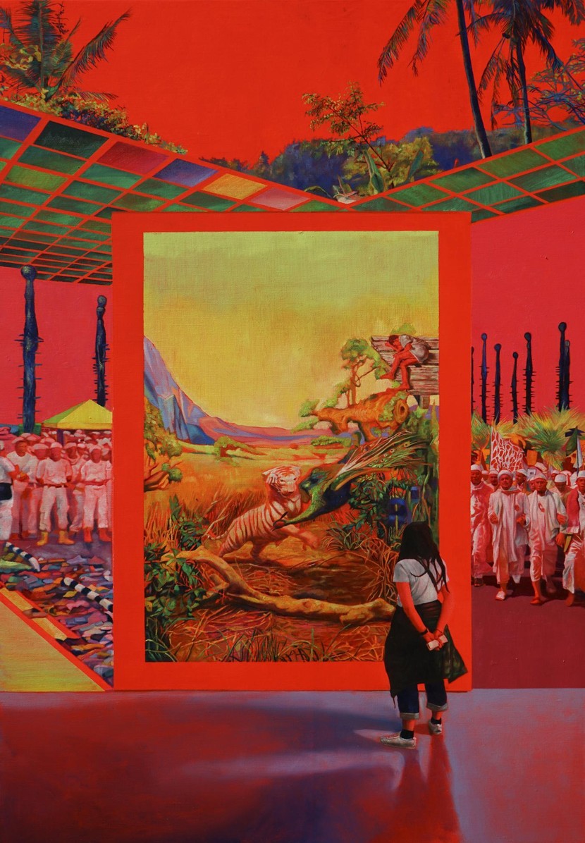 Image: Zico Albaiquni - The Imbroglio Tropical Paradise, 2018. Courtesy of the artist and Yavuz Gallery.