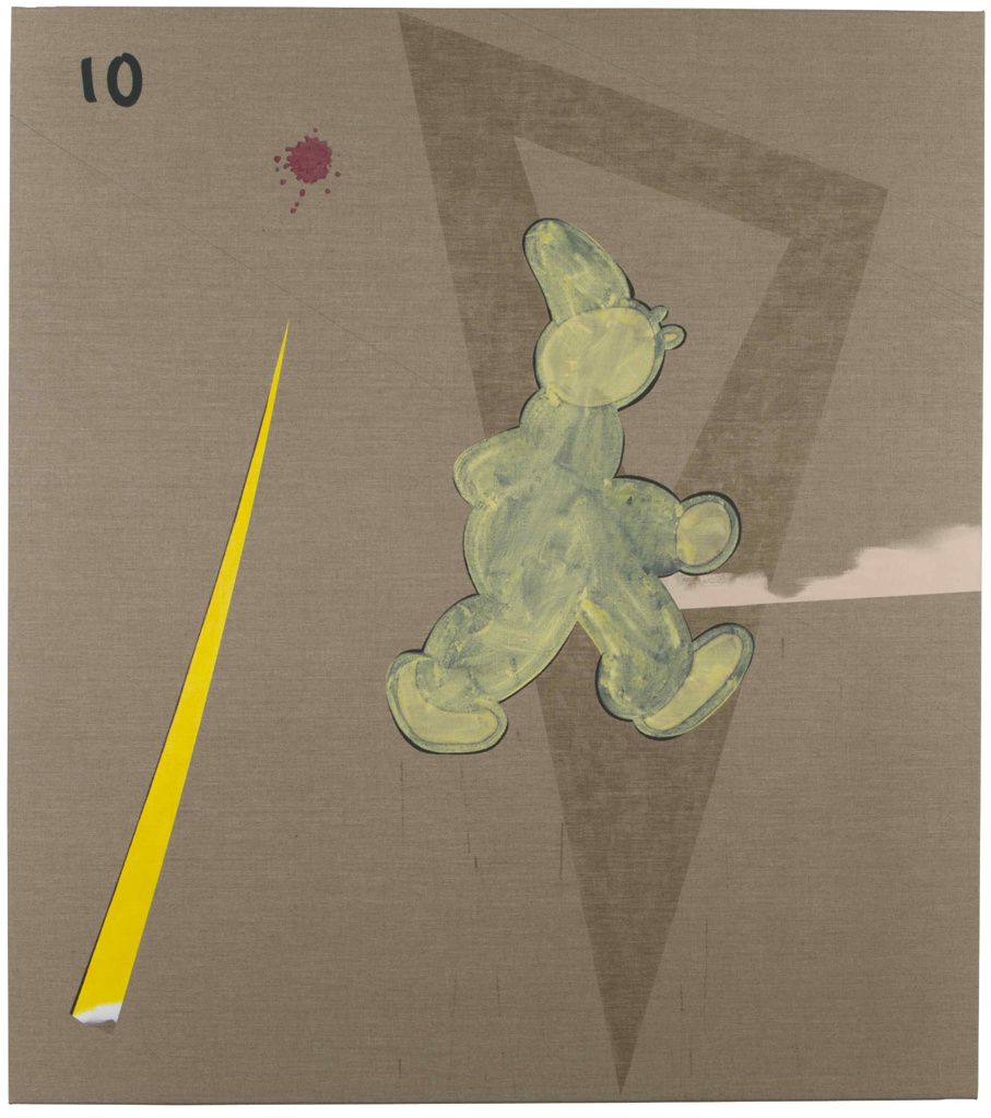 'Koko Walks off (At Large)' Tjalling de Vries Acrylic on Linen, 1800 x 1600 mm