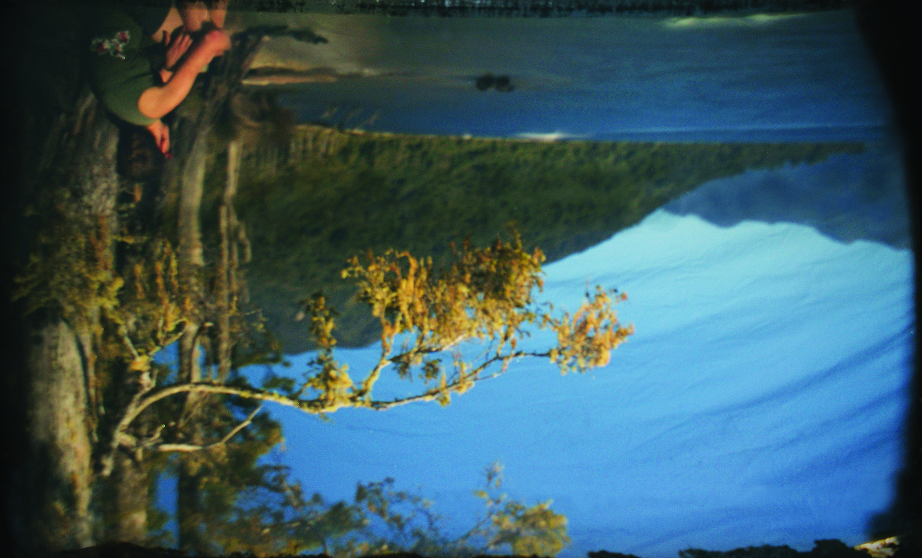 Bridget Reweti, Excuse me, you're still in my shot (still). 2012. Two channel digital video