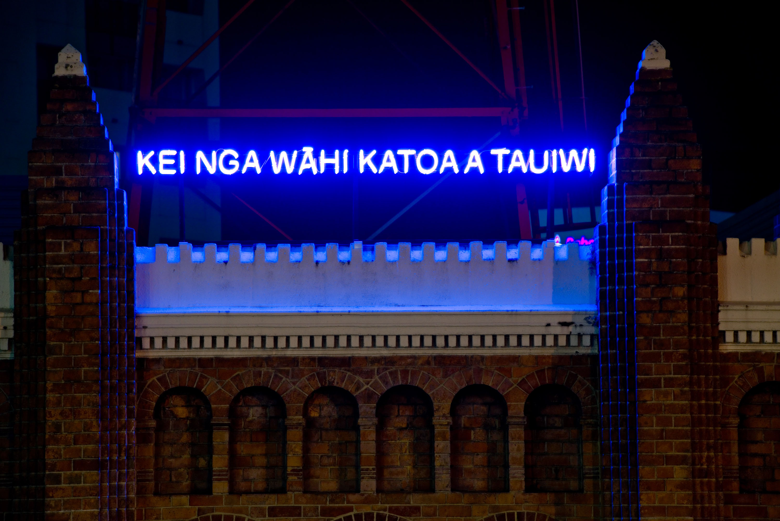 'Foreigners Everywhere (Southern Māori)', 2015 Claire Fontaine
