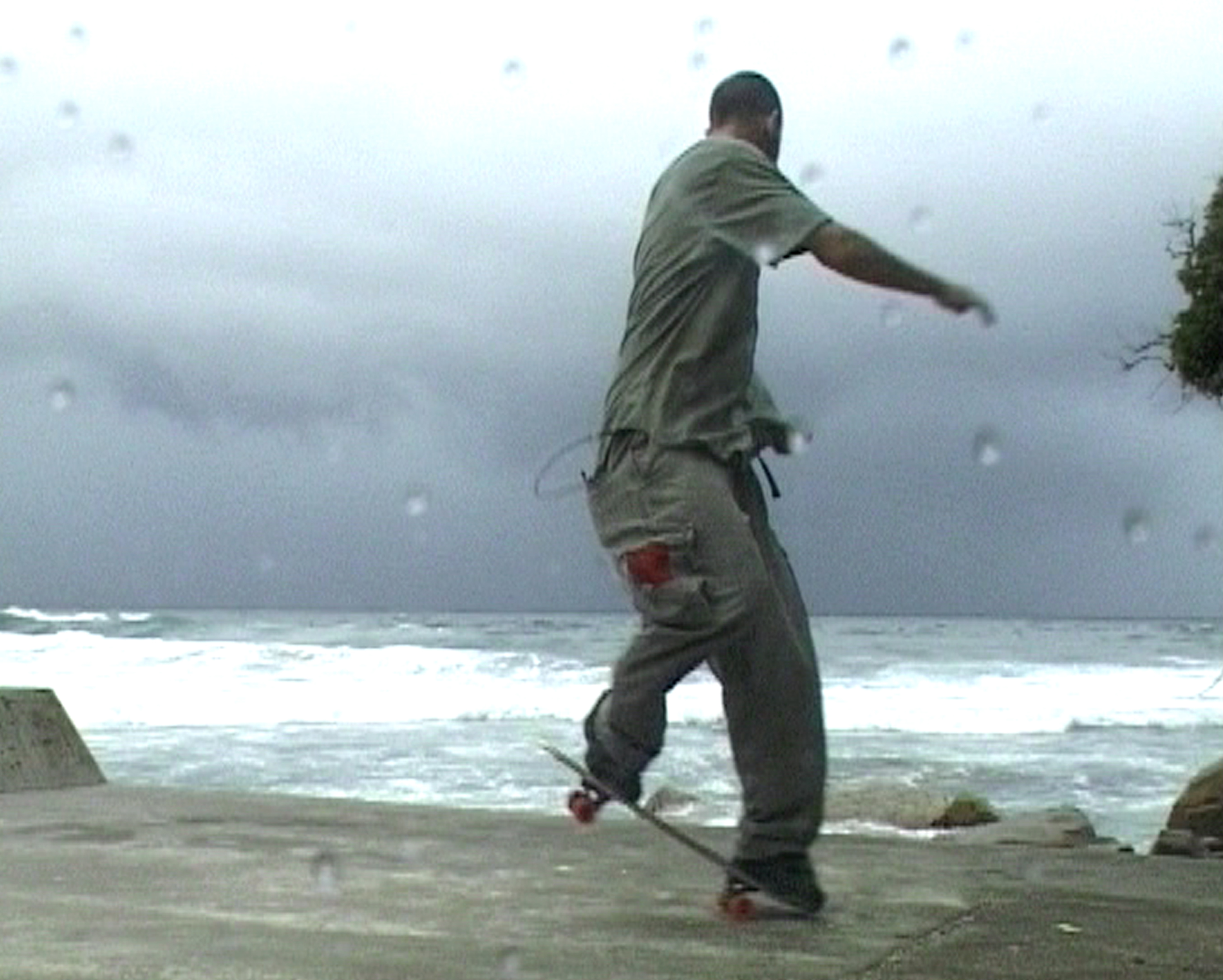 'Storm Sequence', 2000 Shaun Gladwell