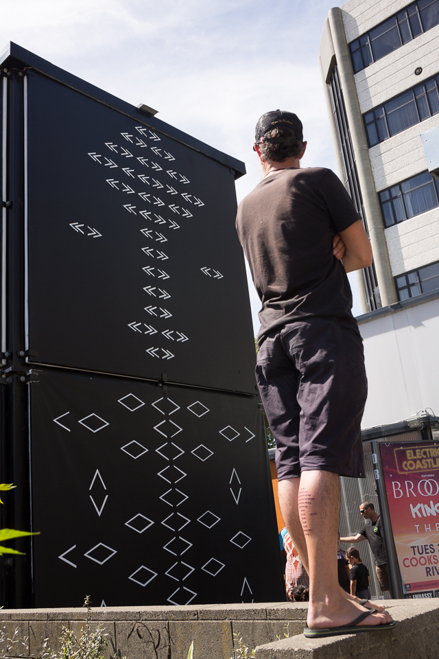 Vaimaila Urale, 'TYPEFACE - Live Tattoo Session & Public Mural' - Install shots Photo credit Janneth Gil