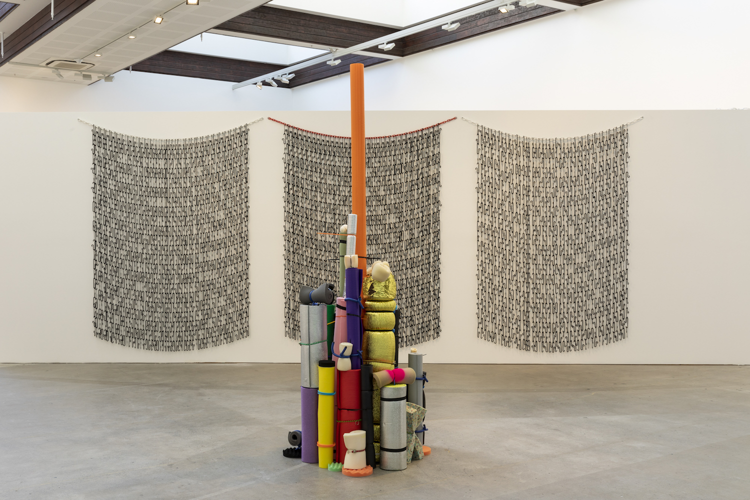 'Cloak' 2021, 'Para' 2021 Judy Darragh. CoCA Installation March 2022, Photo Credit Sarah Rowlands
