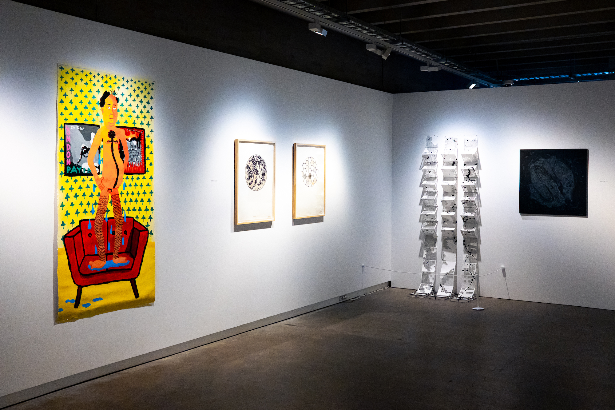 Install shot from 'WORKING PROGRESS': Ara Alumni Postgraduates, Image Credit Sam Quinn
