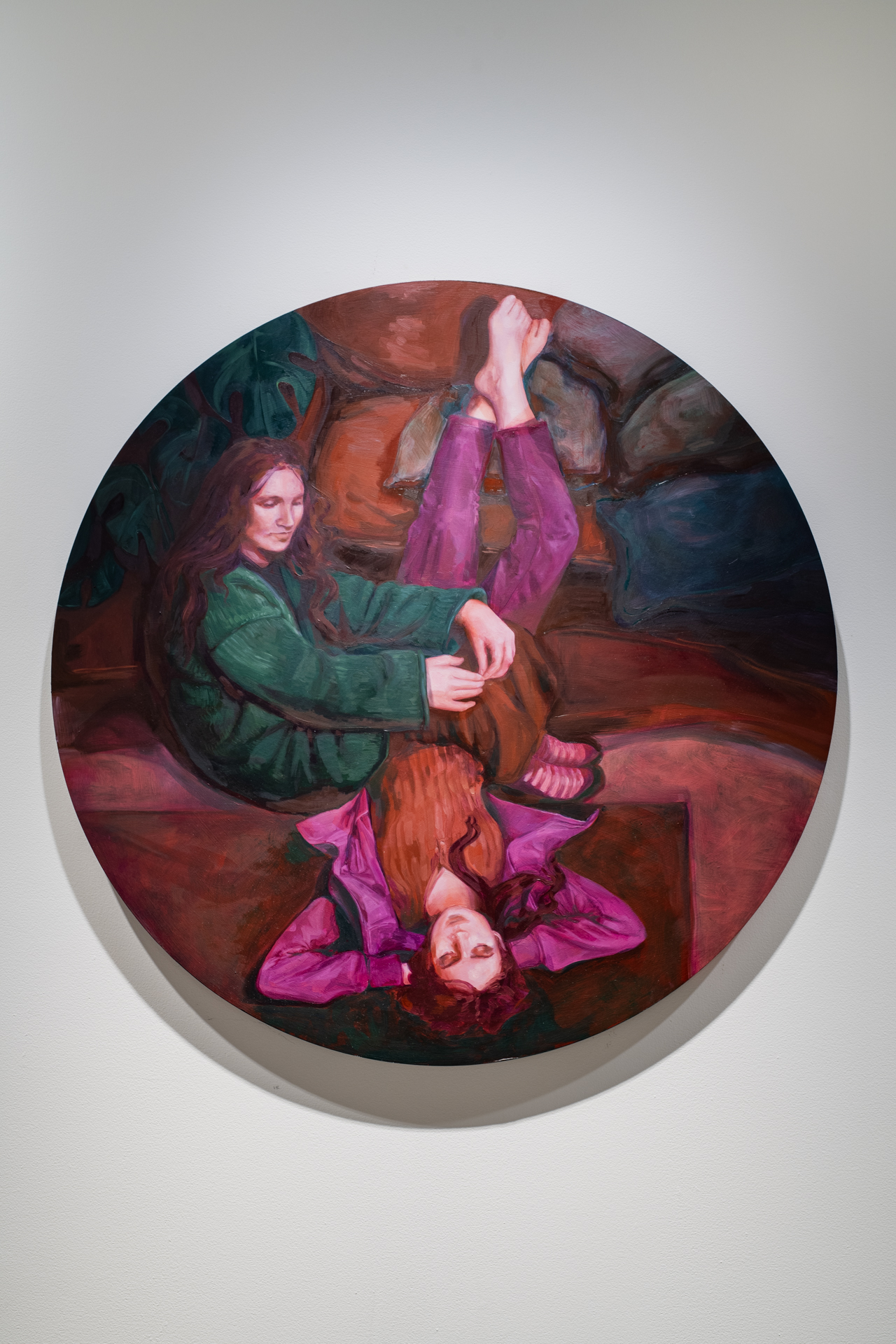 Roslyn McLean 'On the couch' 90cm x 90cm, 2023 Photo Credit Jamie Price and Owen Spargo