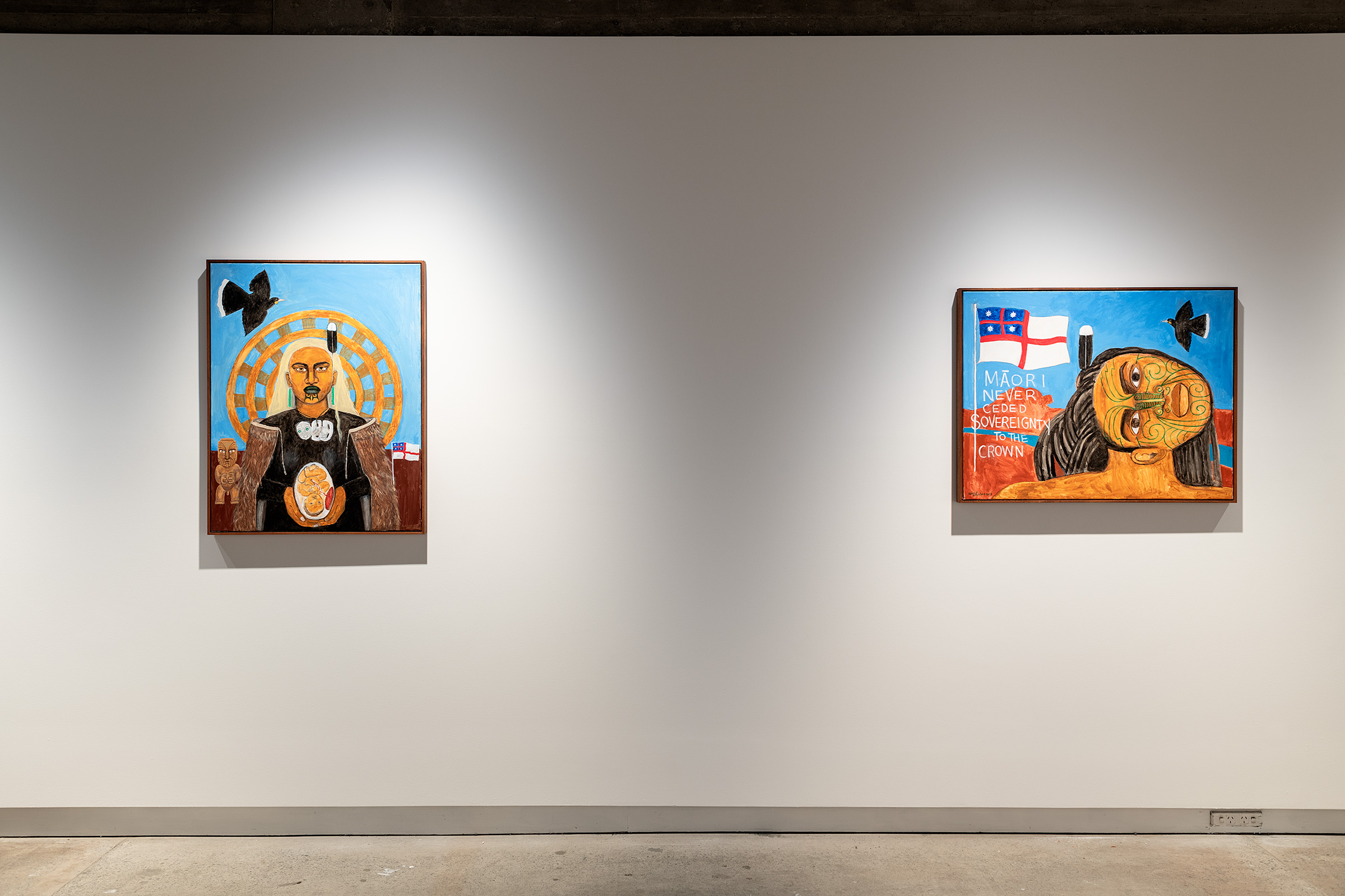 Robyn Kahukiwa 'Tangata Whenua' - Installation View Image credit Owen Spargo
