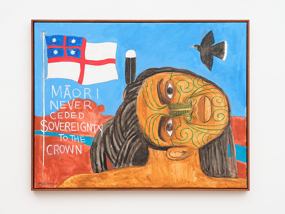Robyn Kahukiwa 'Māori Never Ceded Sovereignty to the Crown', 2023, Image credit Samuel Hartnett and Season