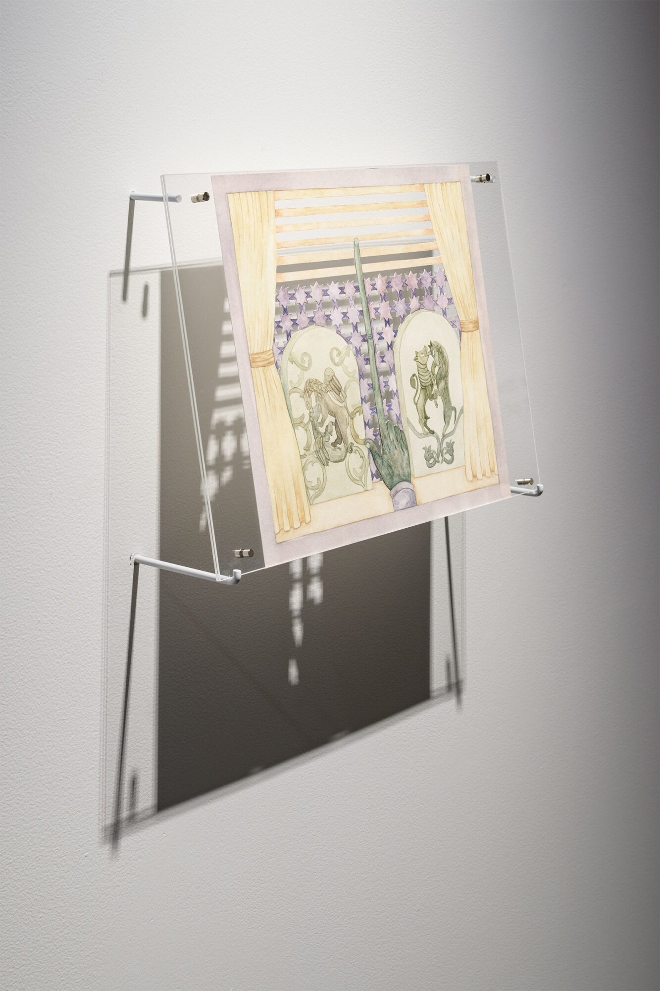 'One (Two)', Casey Carsel, Watercolour on paper, 296 x 324mm, 2025, Photo Credit Owen Spargo