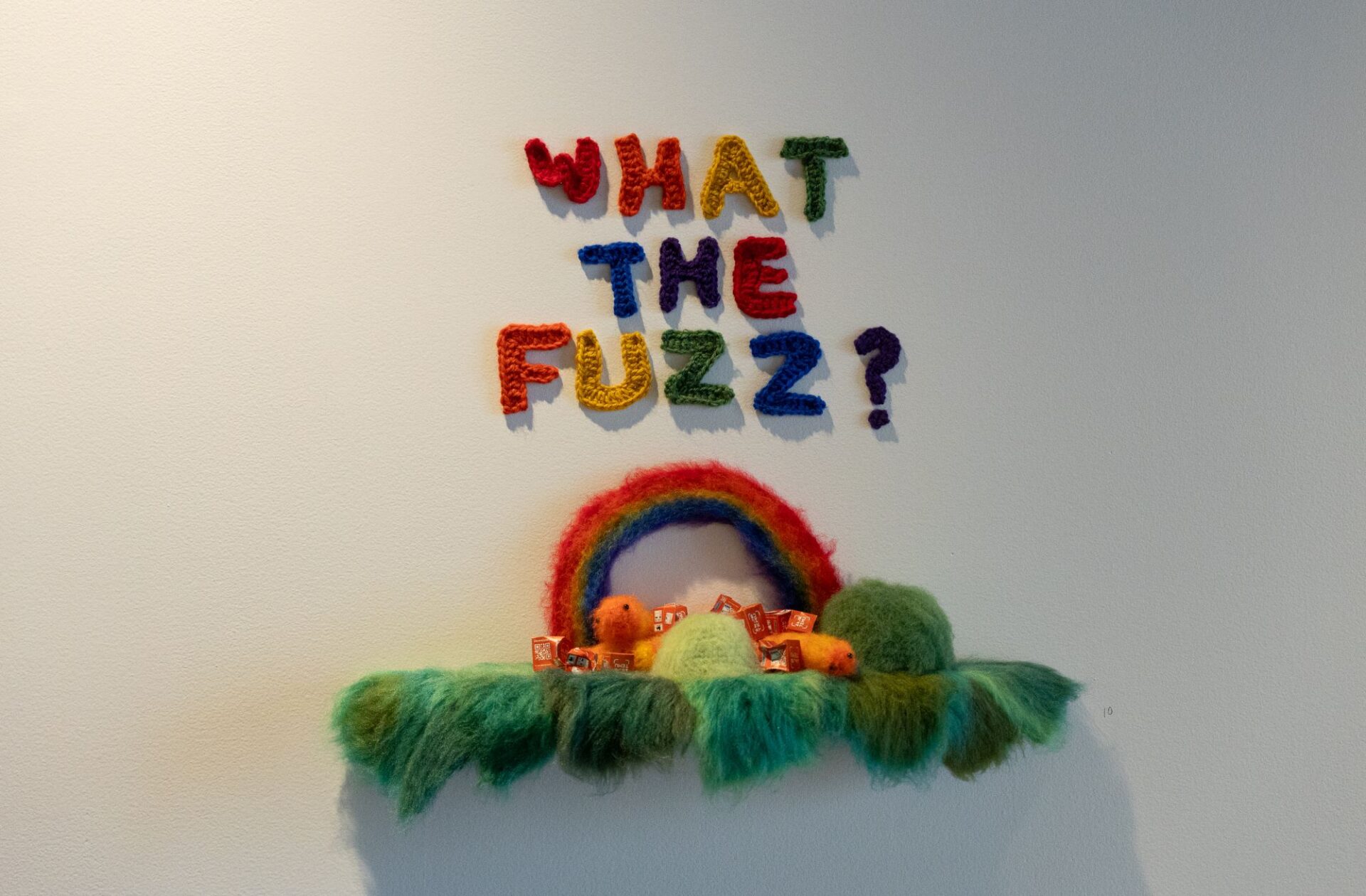 Kane Vangioni 'WHAT THE FUZZ ?!' Mixed media 42 x 55 x 20 cm 2025 Photo Credit Rebecca Low