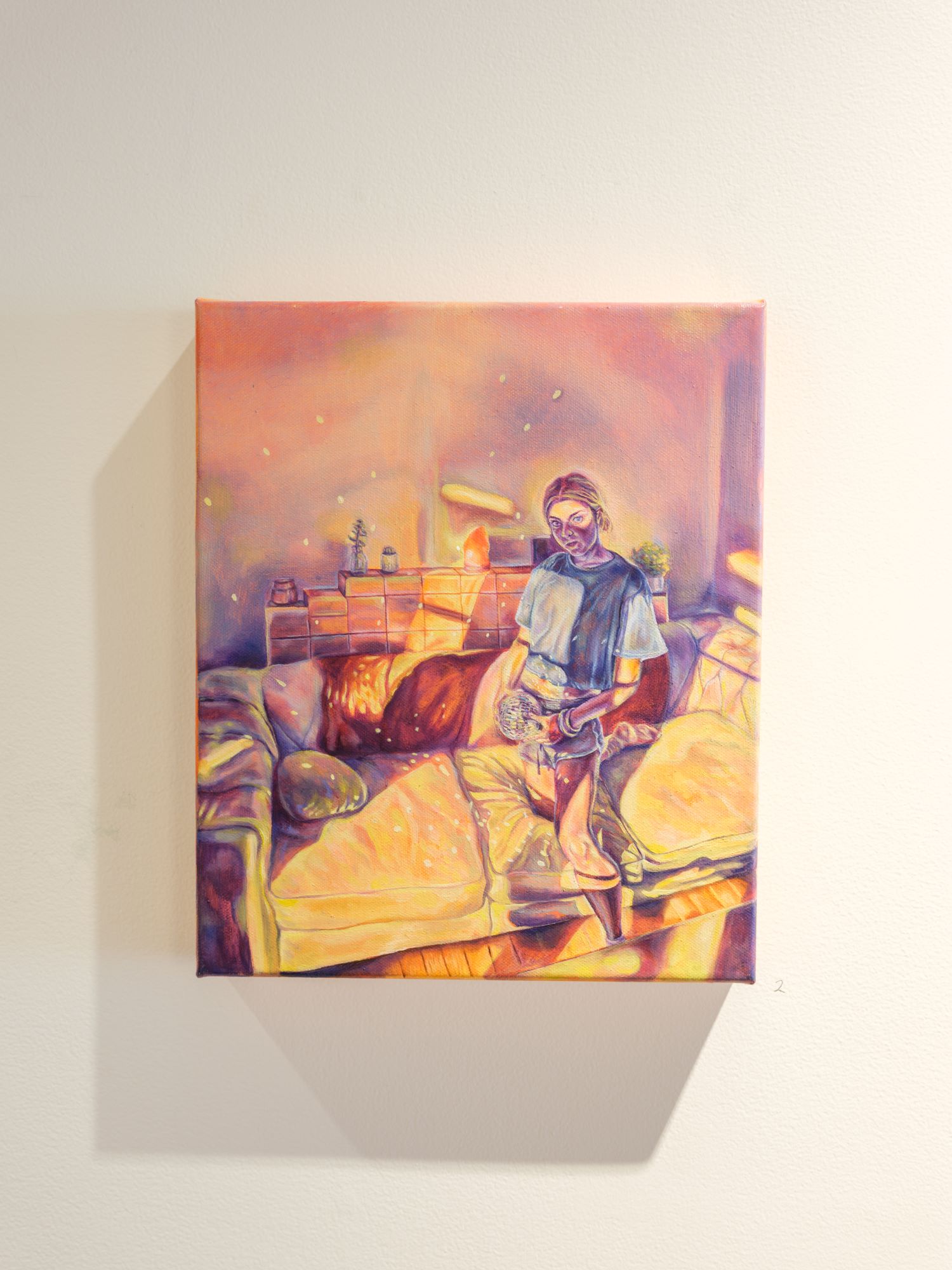 Imogen Lovell 'Window Facing West' Oil paint on canvas 30 x 25cm 2025 Photo Credit Simon Jarman
