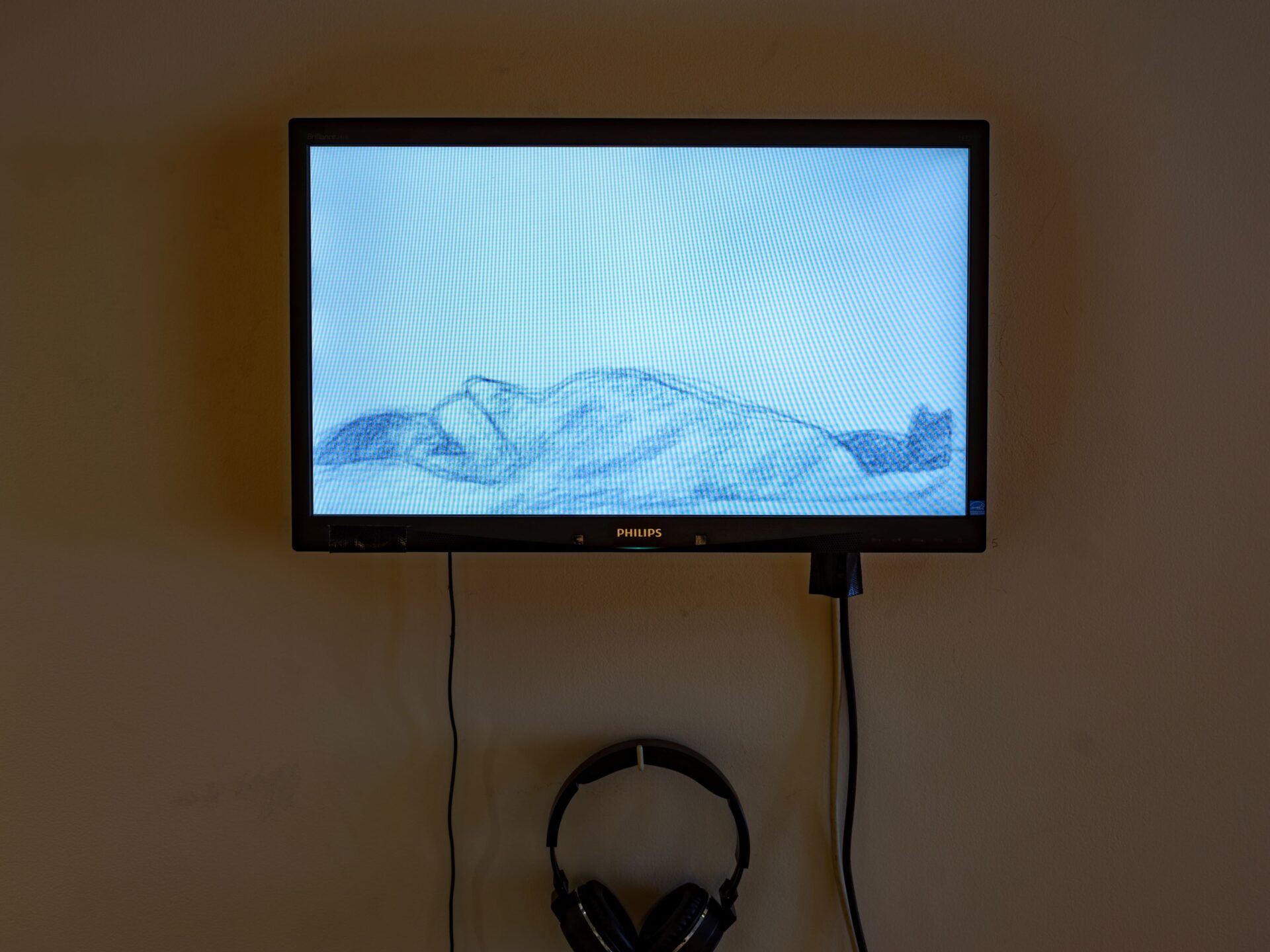 Jack Banks 'Mum and M.E.' Hand drawn animation 4 mins 50 secs duration 24” monitor with audio 2025 Photo Credit Simon Jarman