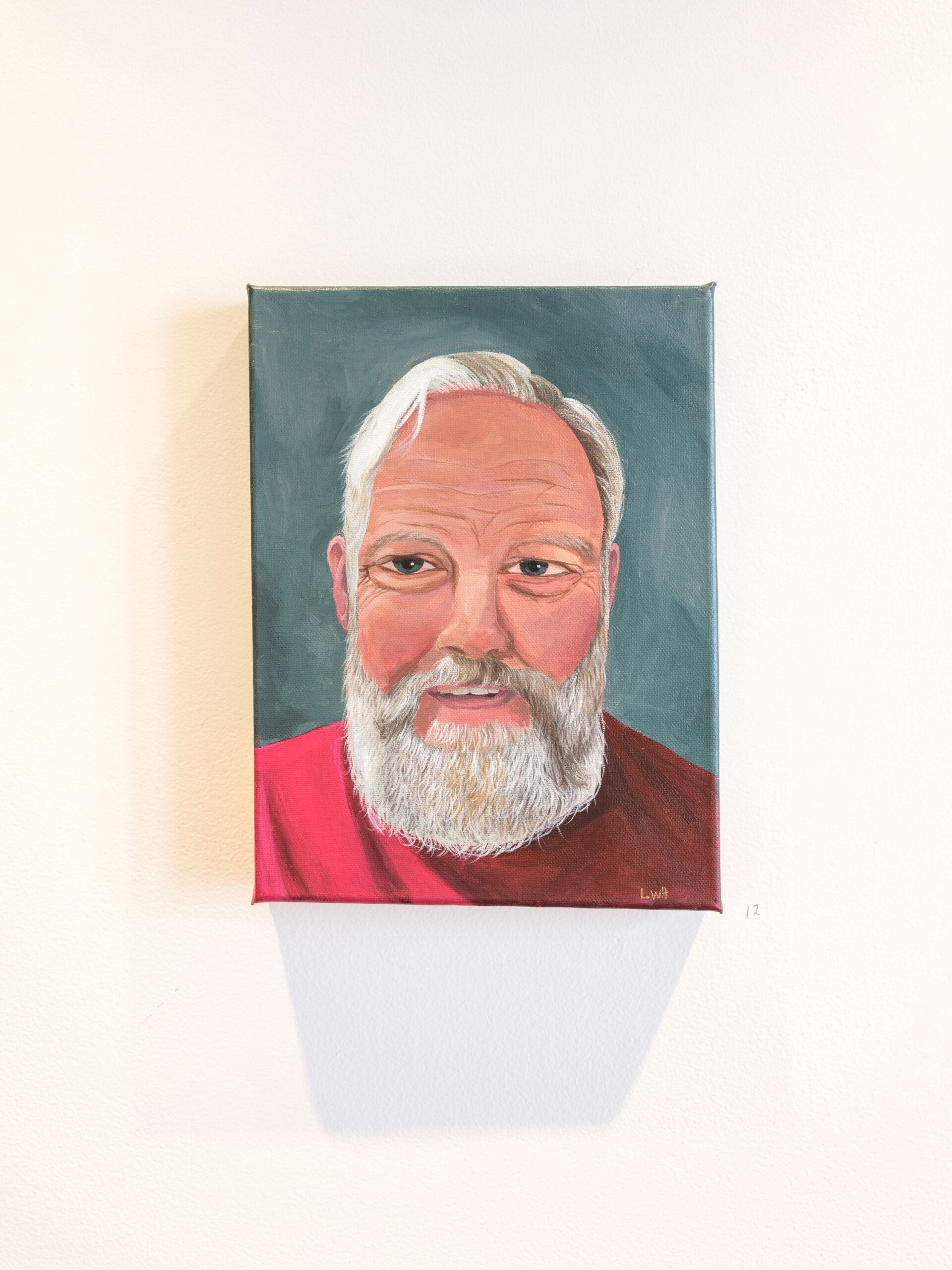 Lauren Willet-Hall 'Father Now' Acrylic on canvas 30 x 21 cm 2025 Photo Credit Simon Jarman