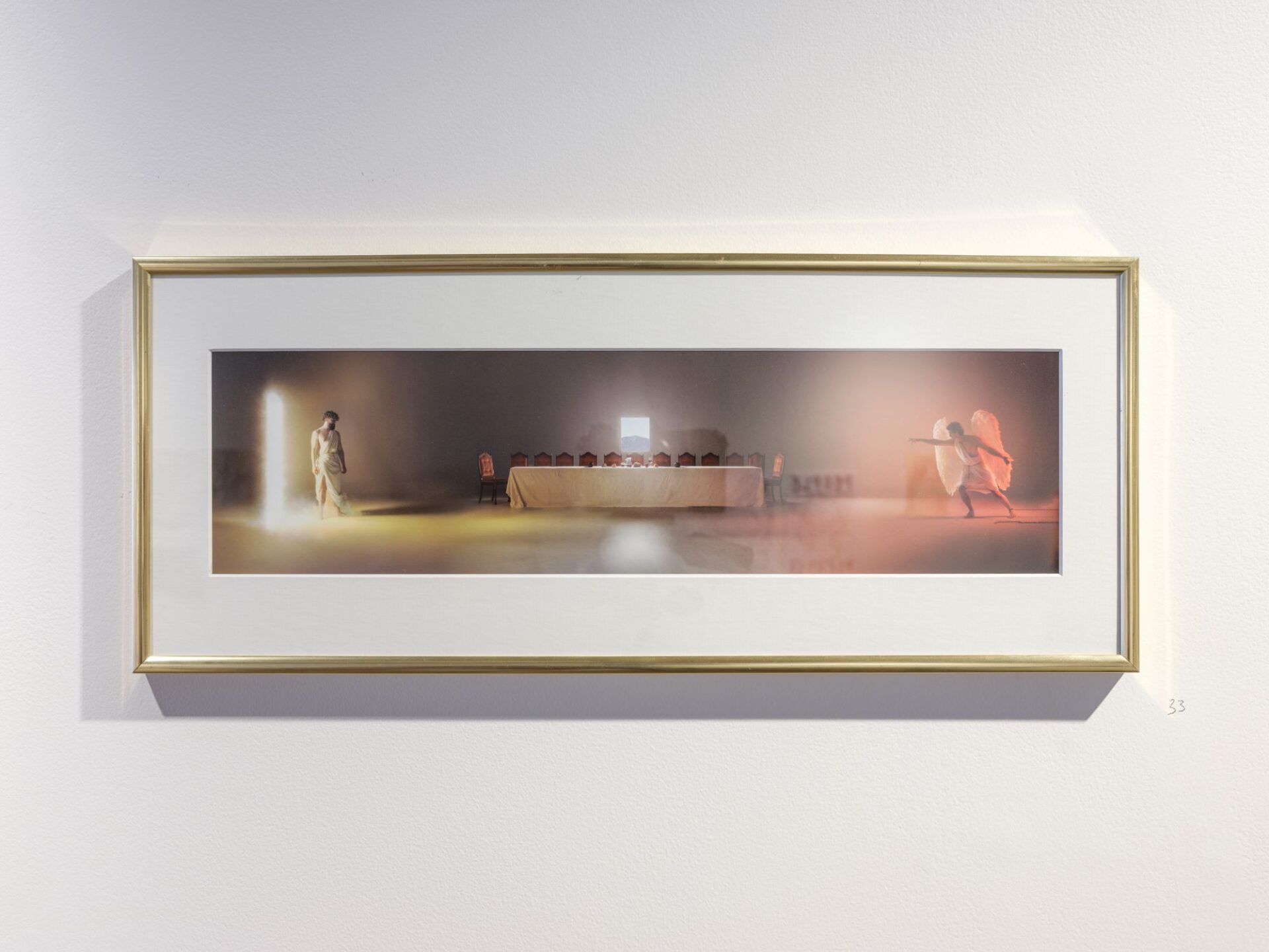 Cam Robinson 'The Banishing of Lucifer' Pigment ink photograph, framed 21.5 x 51.9 x 1.8 cm 2024 Photo Credit Simon Jarman