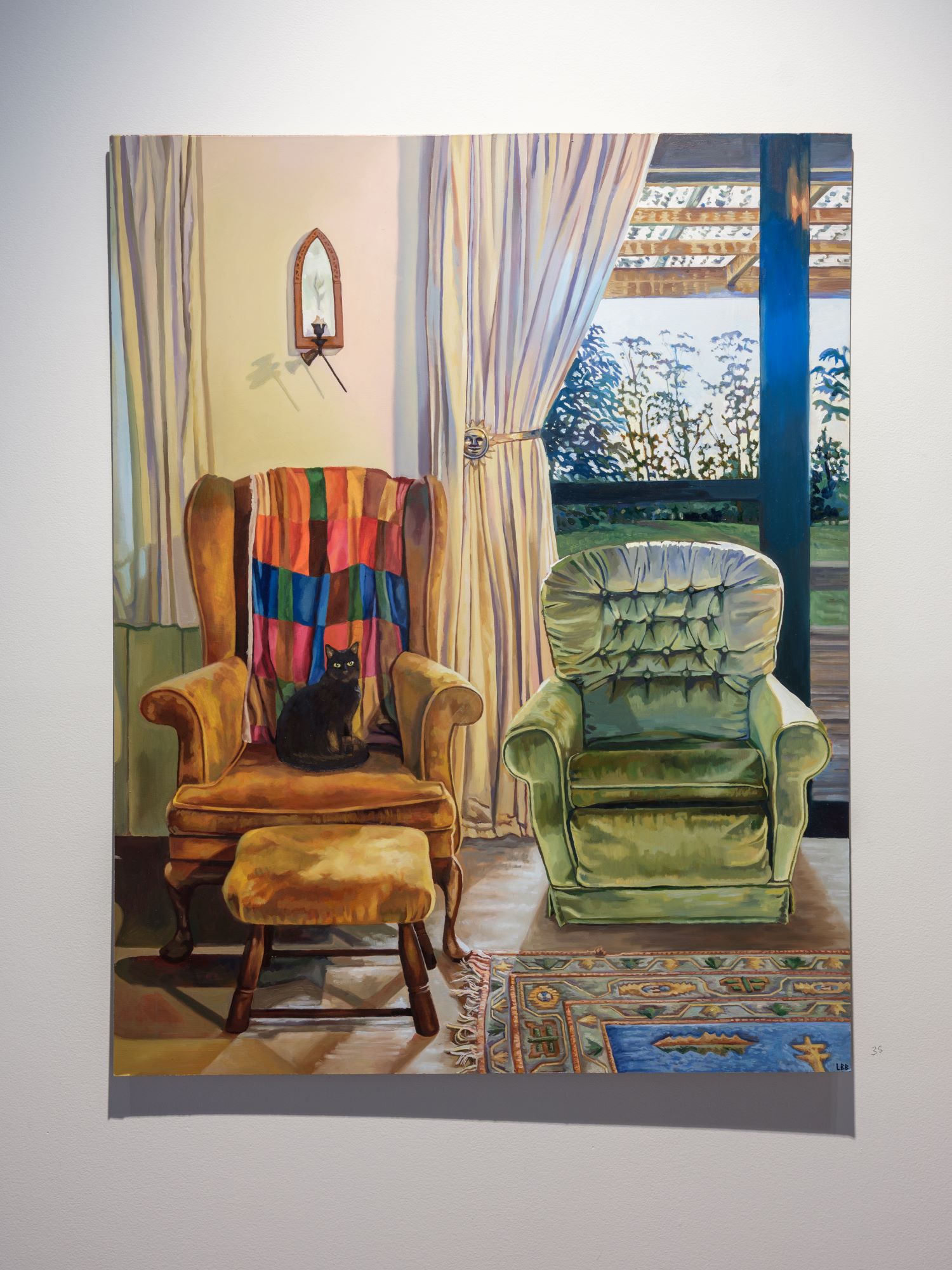 Lydia Bailie-Bellew 'I’ve Gathered You Here' Oil paint on board 90 x 70 cm 2025 Photo Credit Simon Jarman
