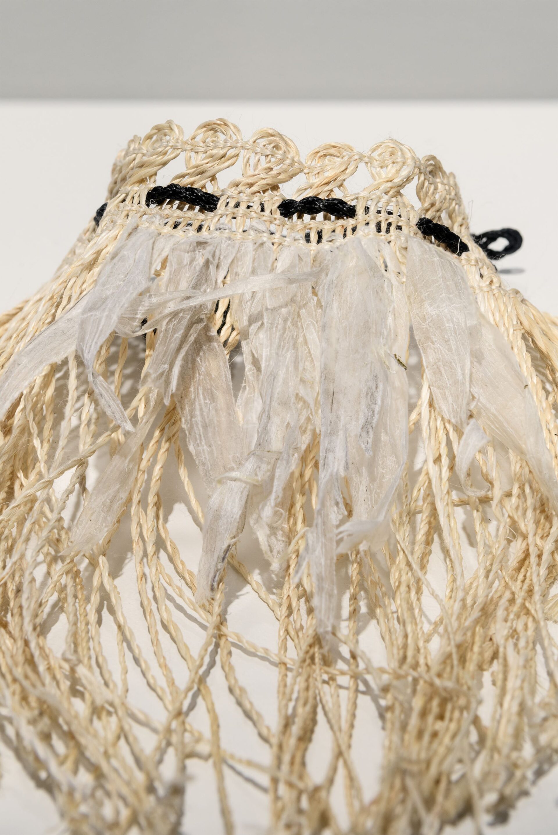 Ereni Pūtere - Te Waiatataka Mai - he hue puruhau Hue, pani aumoana. 'Āhuataka: A Wānaka of Kāi Tāhu Woven Adornment', Photo Credit Owen Spargo