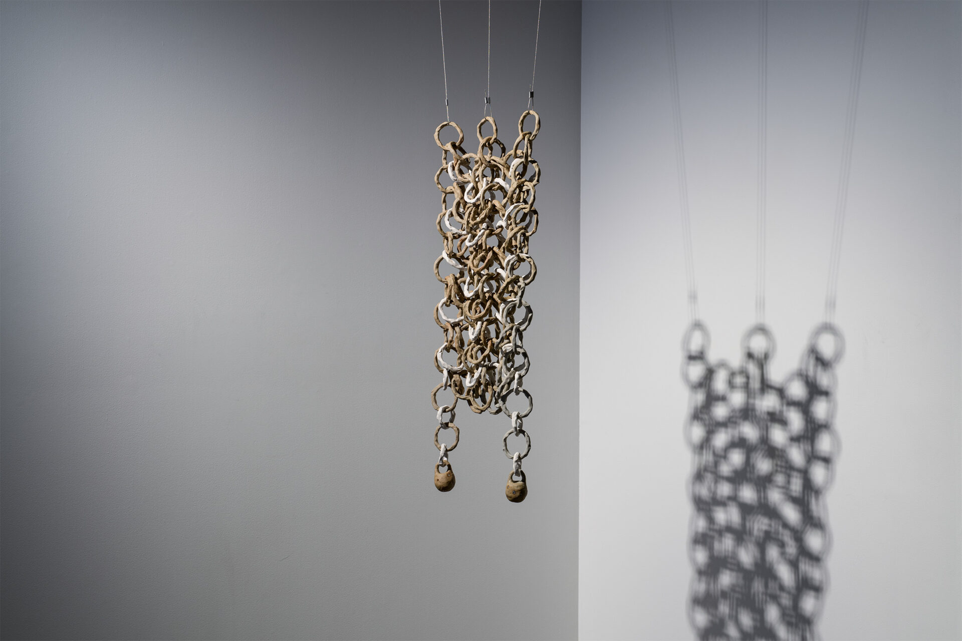 'Papa potential' Reclaimed clay, found ceramic and glass, from Whaka Oho Rahi, Maukatere clay, 890 x 500 mm, 2026