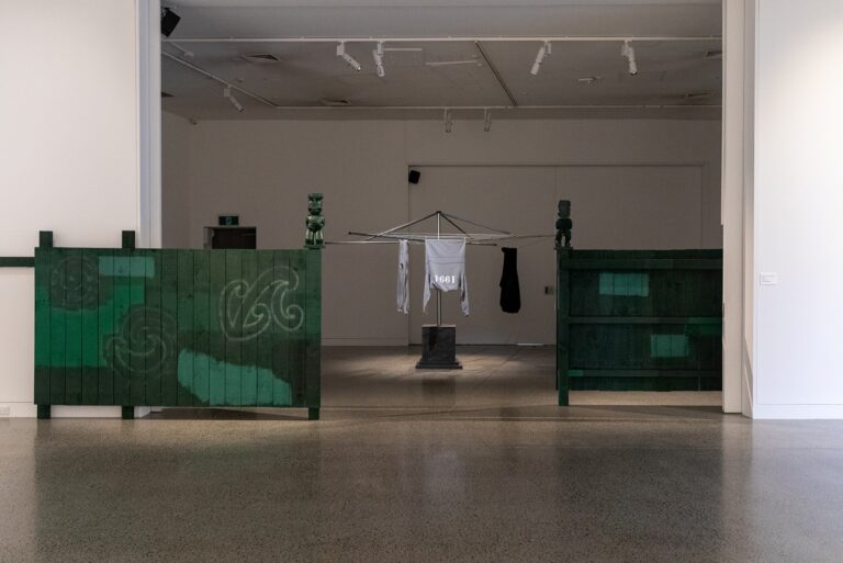'Boy, Put Your Shoulders Up', Mangere Arts Centre 2025. Image courtesy of the artist.