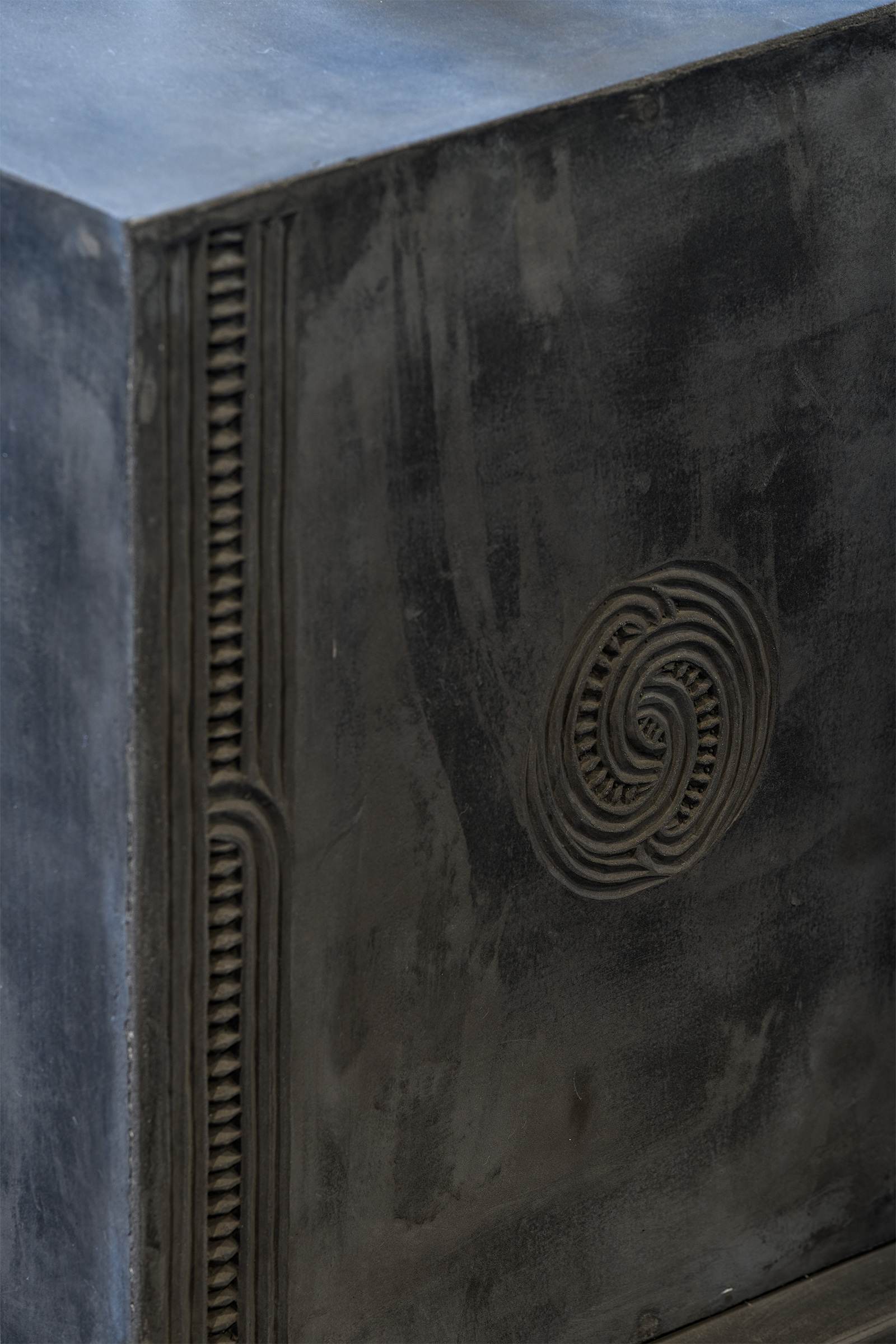 'Far, Far Away', - Detail Cast fiber glass and concrete, galvanised steel, polyester and cotton, 4000mm x 4000mm x 2400mm, 2023, Photo Credit Owen Spargo