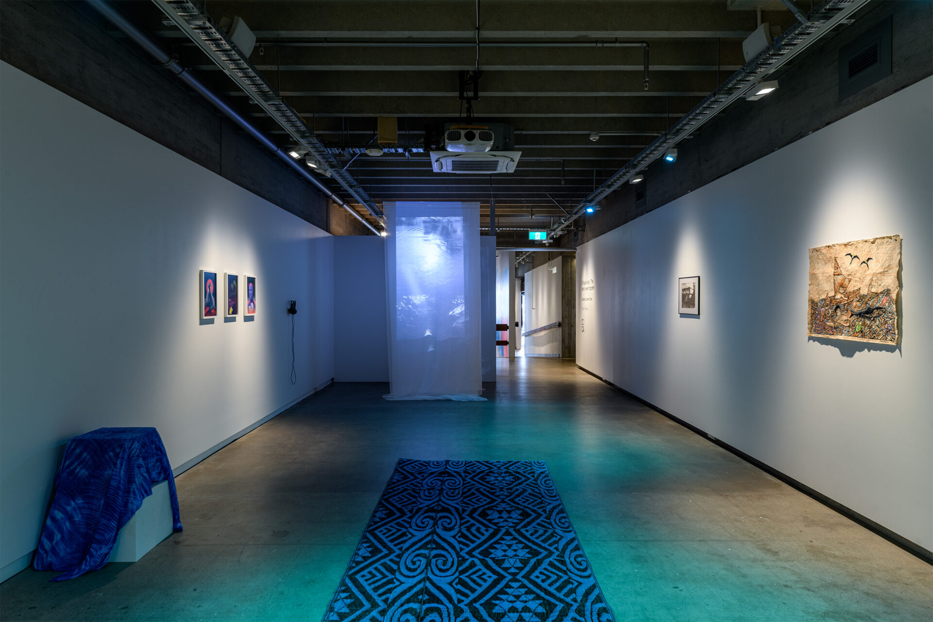 'E lē galo le tai // The tide is never forgotten' - Installation shot, Curated by Brown Town, photo credit Owen Spargo