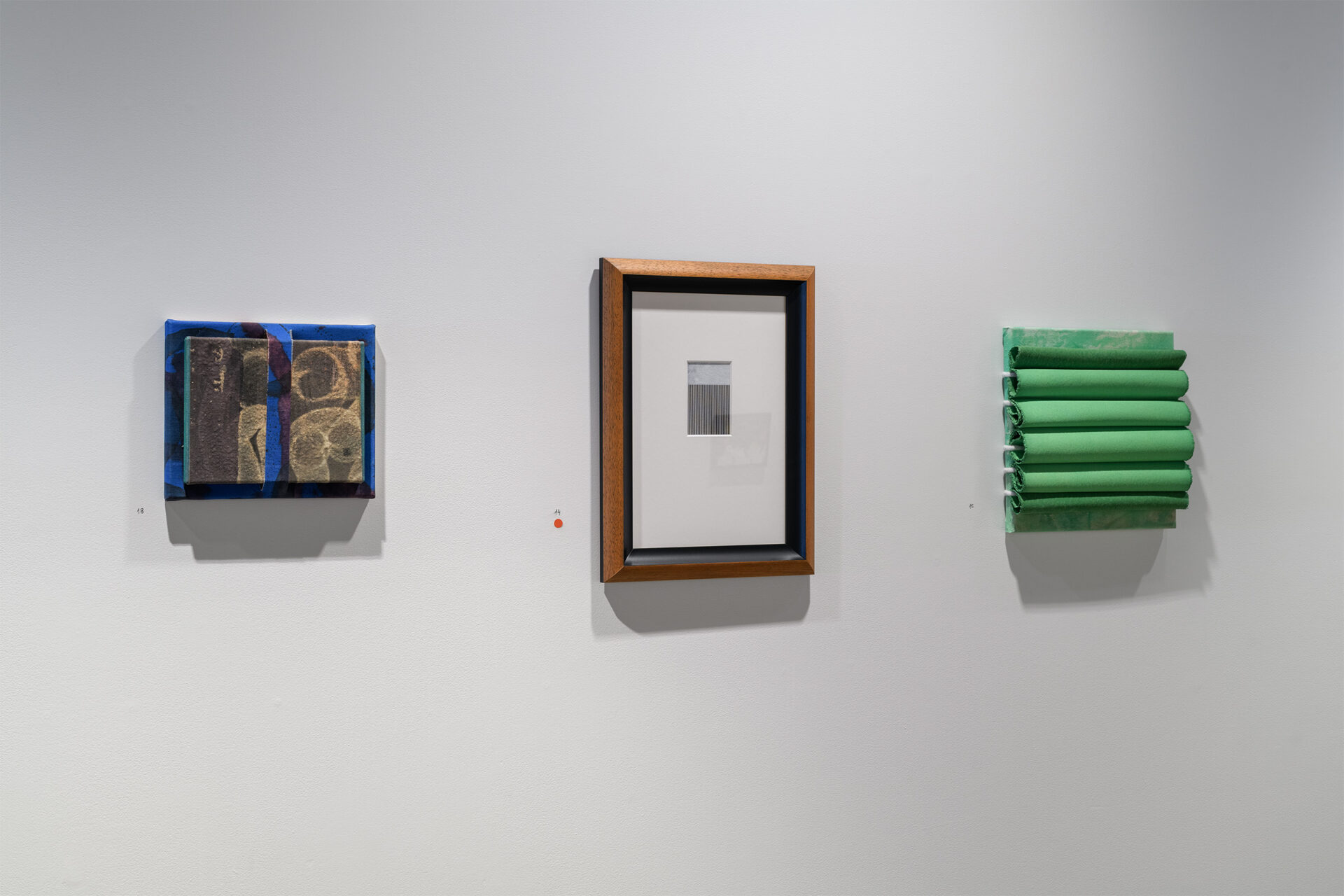 13. Oliver Perkins, 'Fig', 14. Wayne Youle, 'A good old-fashioned cleansing', 15. Emma Fitts, 'Green Sentience', Photo Credit Owen Spargo