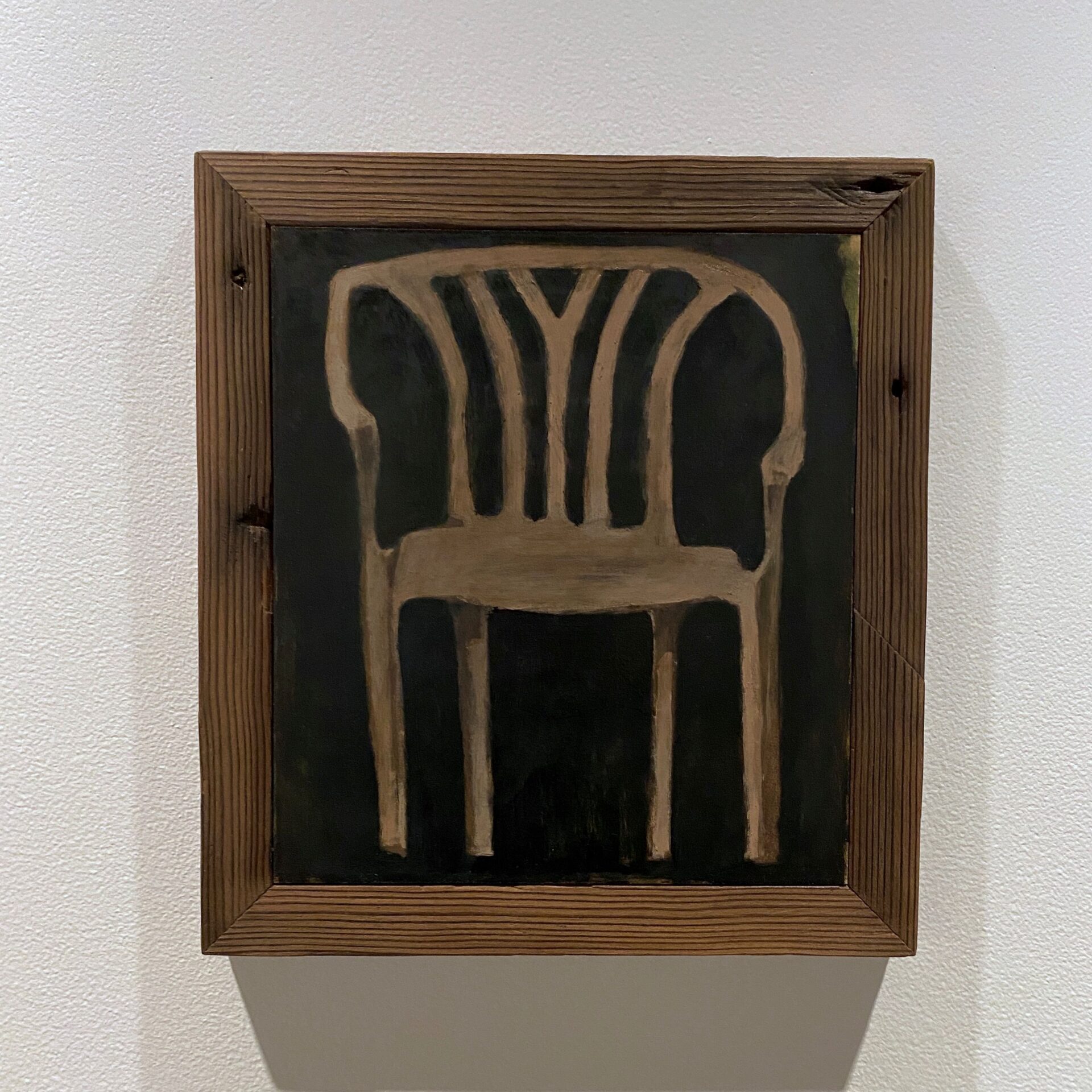 Nicholas Burry, 'Chair (deck)', Oil on panel, in cedar frame, 310 x 280 x 30mm, 2026, $1300, Photo Credit Melissa Wong