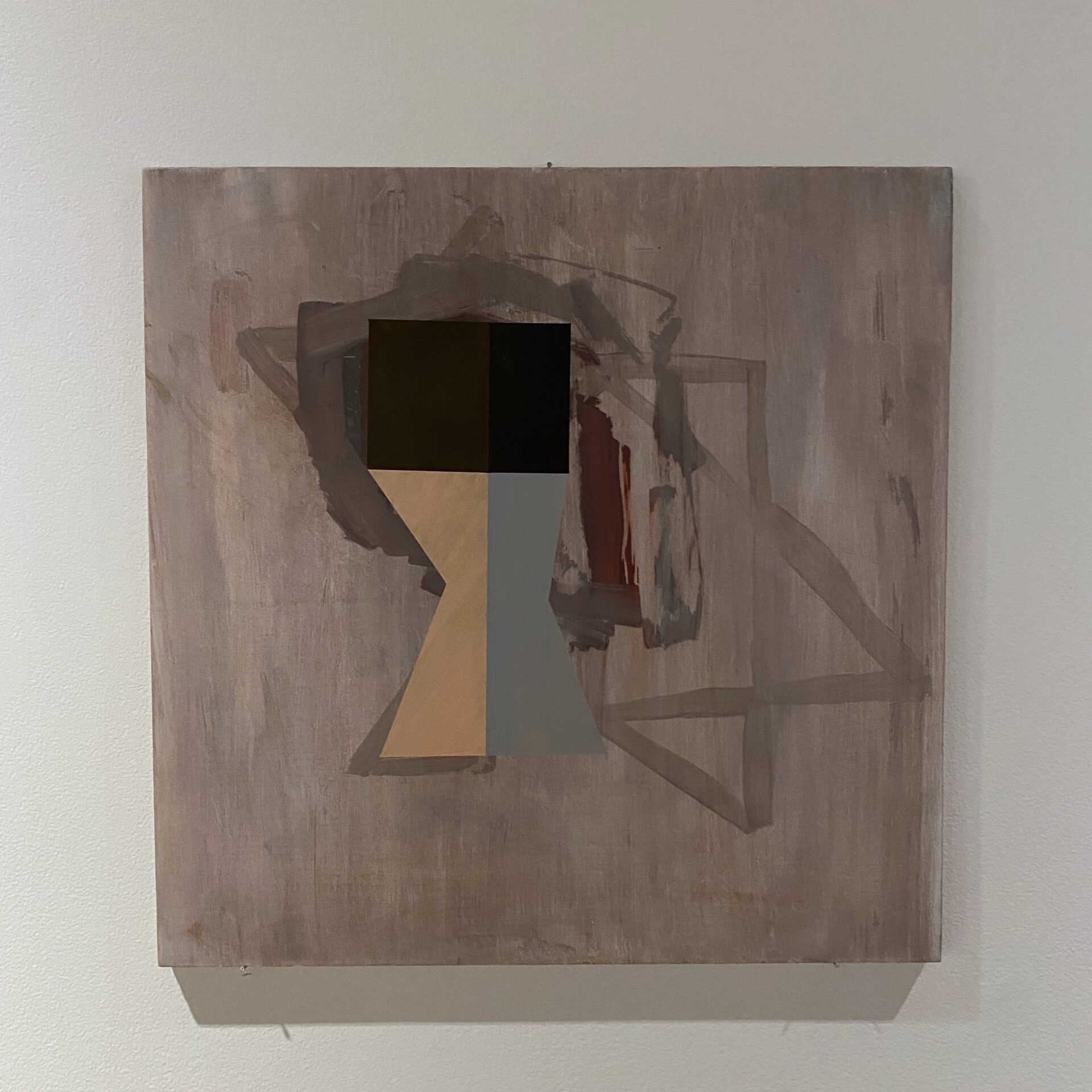 Malcolm Terry, 'Far Closes', Acrylic on marine ply, 405 x 400 x 12mm, 2020 $750, Photo Credit Melissa Wong