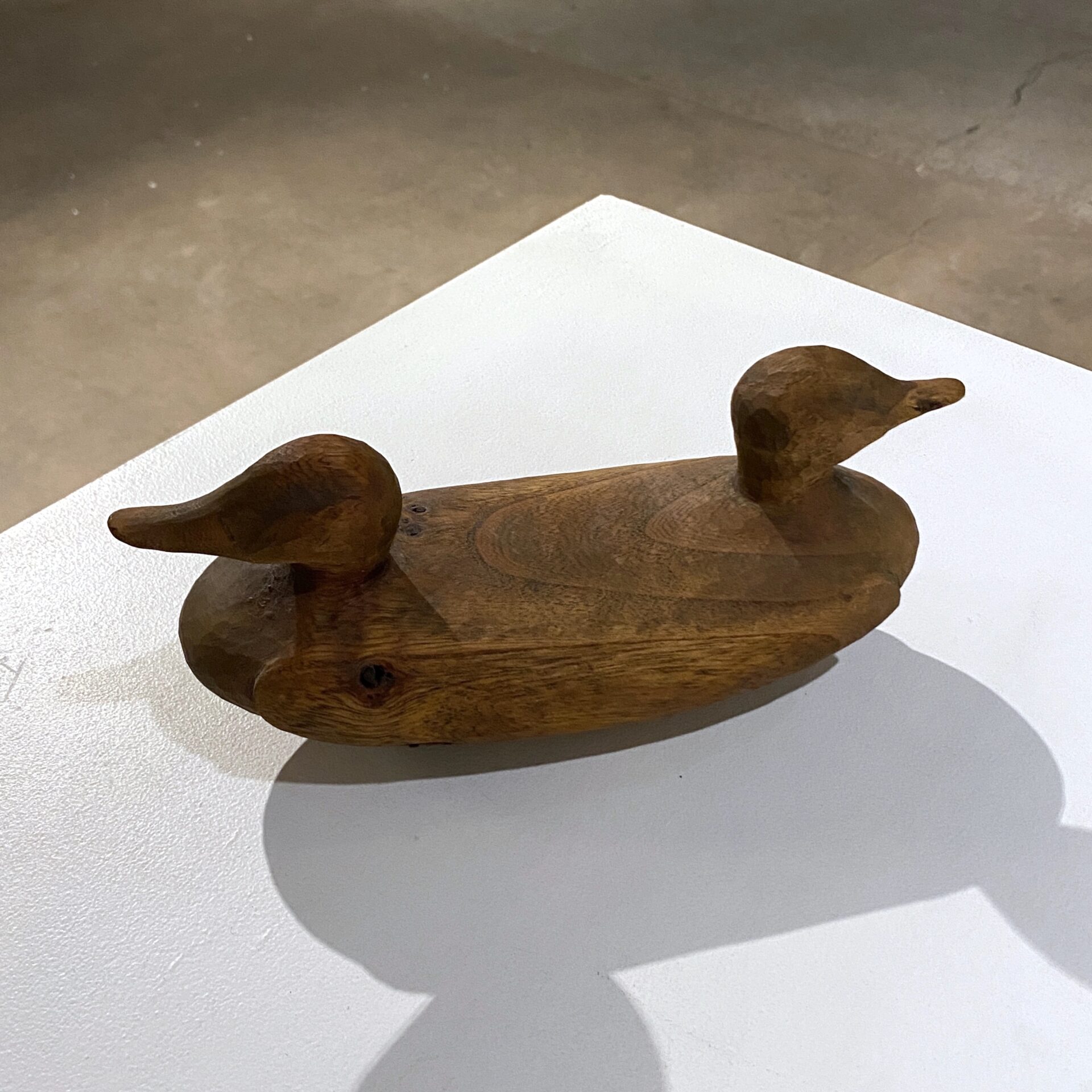 Steven Junil Park (6x4), 'Gazing at Two Horizons' Wood, 245 x 100 x 105mm, 2026, $2000, Photo courtesy of the artist