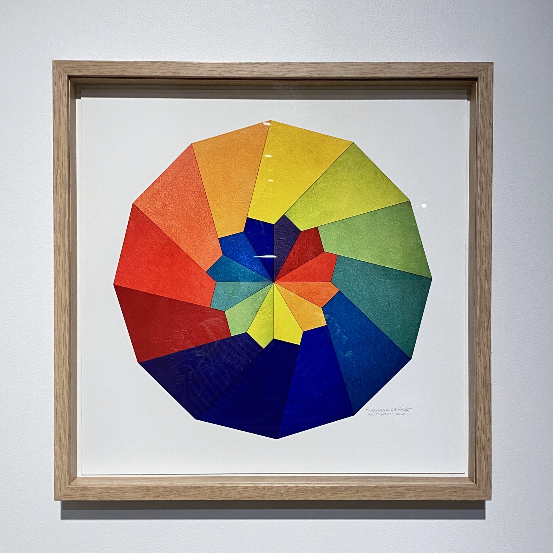 Roy Good, 'Homage to Julio Le Parc', Signed giclee print, 520mm x 520mm framed, 2024, $2000, Photo Credit Melissa Wong
