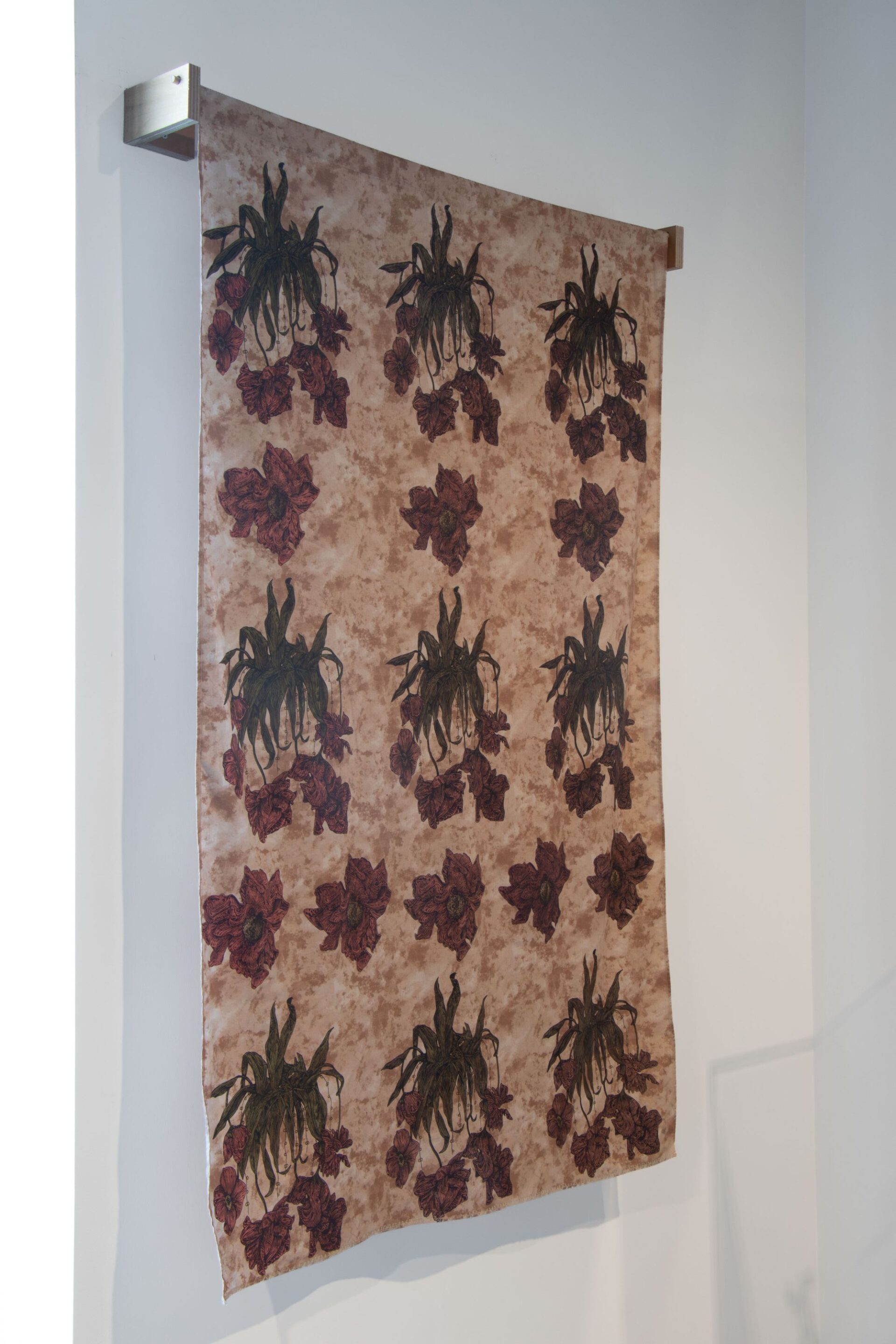 Tayla Murdoch, Ara, 'A Mothers Choices', Fabric screenprint, 820 x 1350mm, 2026, Photo Credit Mollie Newman