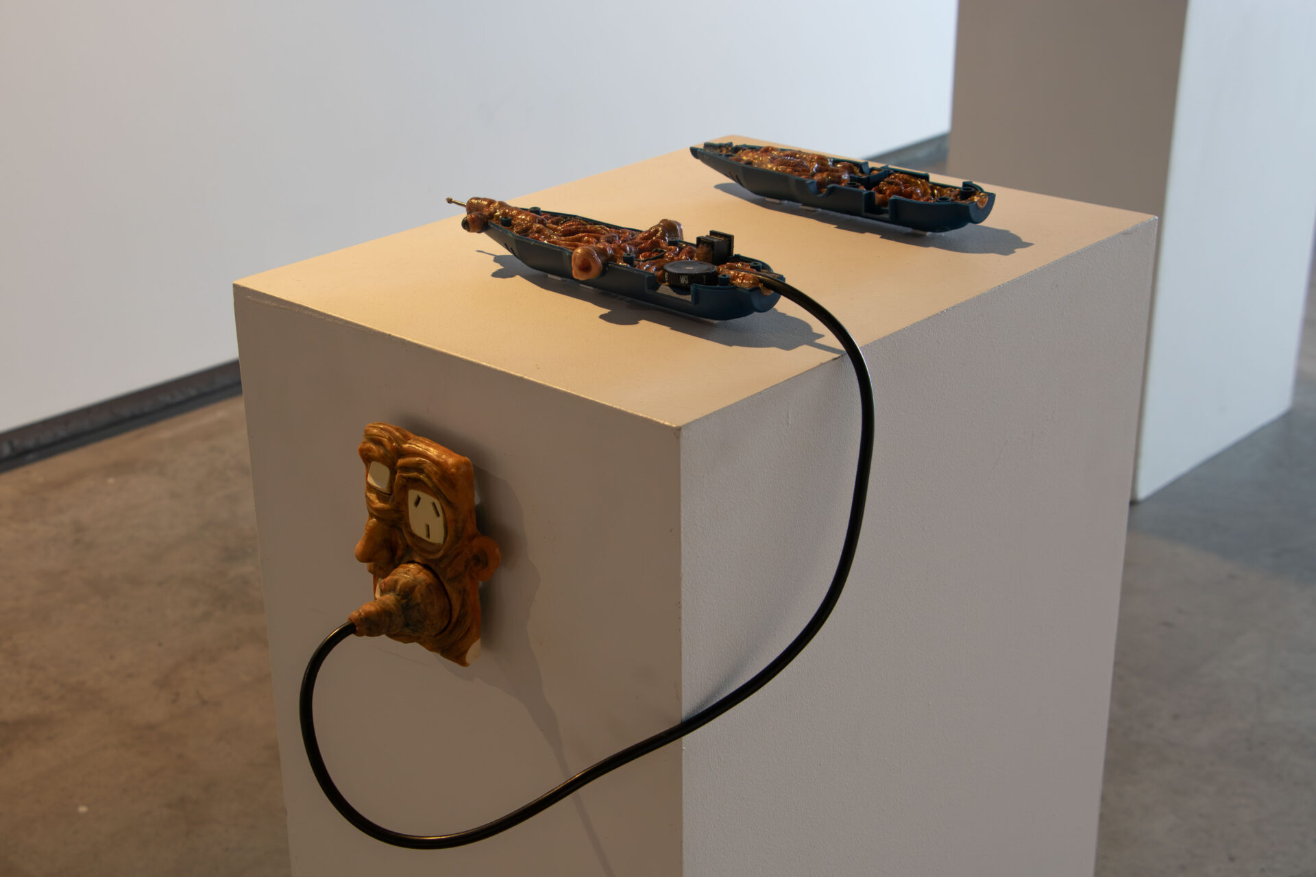 Yannick Hornell, Ara, 'Parasitus Rotarius', Clay and found materials, Dimensions variable, 2026, Photo Credit Mollie Newman