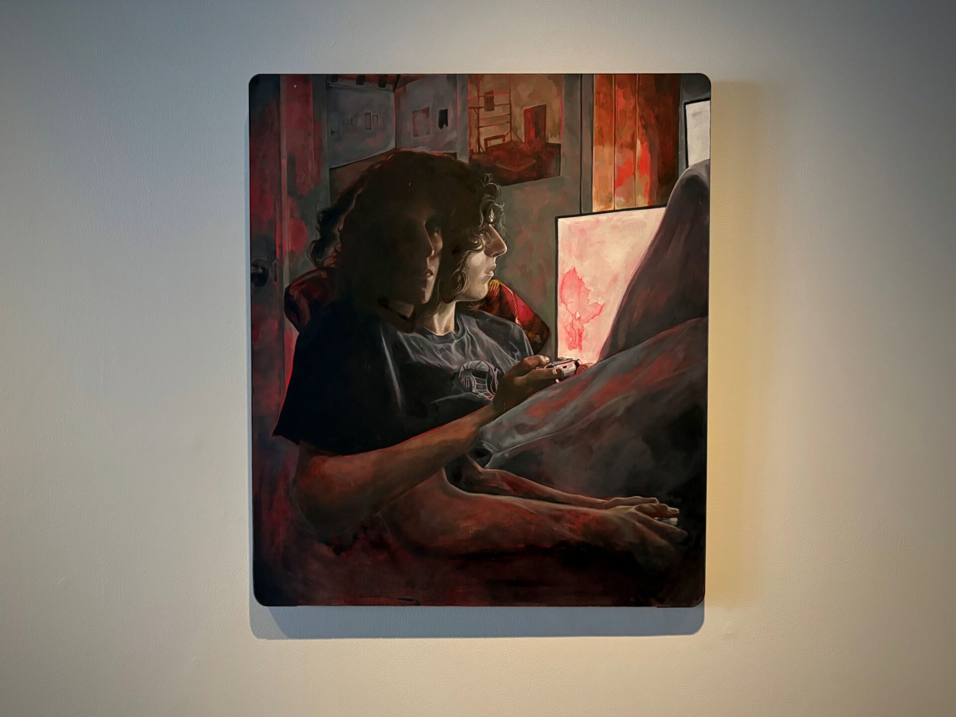 Elliott Collins, Ilam — Painting, 'Orpheus' Oil on wood, 600 x 700mm, 2026, Photo Credit Seoyoung Park