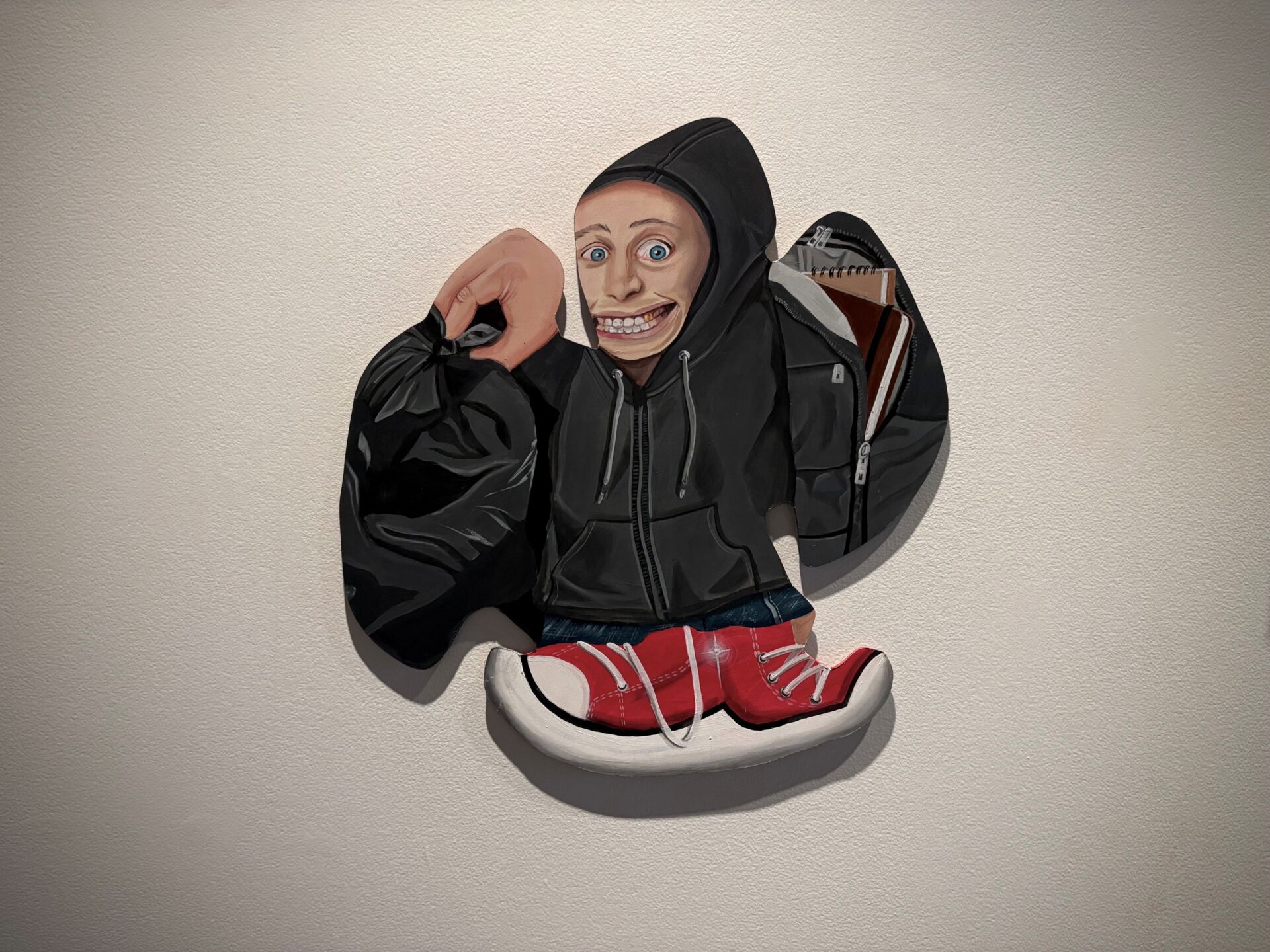 Ruby McDermott, Ilam — Painting, 'Found Figure', Acrylic on md, f400 x 400 x 3mm, 2026, photo credit Seoyoung Park