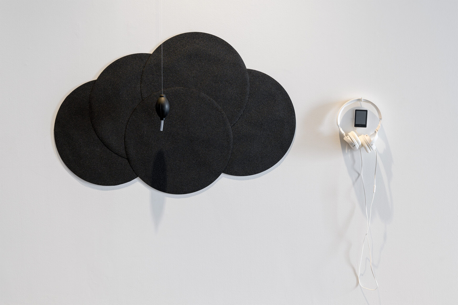 Jo Burzynska, 'Osmic Resonance' - detail, Scents, soundscapes, perspex, silk, silicon carbide, rubber puffers, silicone tubing, Dimensions variable, 2023, Photo Credit Owen Spargo